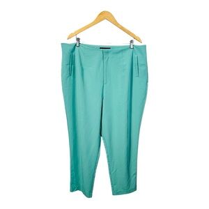 Eloquii Teal Mint Green Tapered Dress Pants Women Plus Size 18